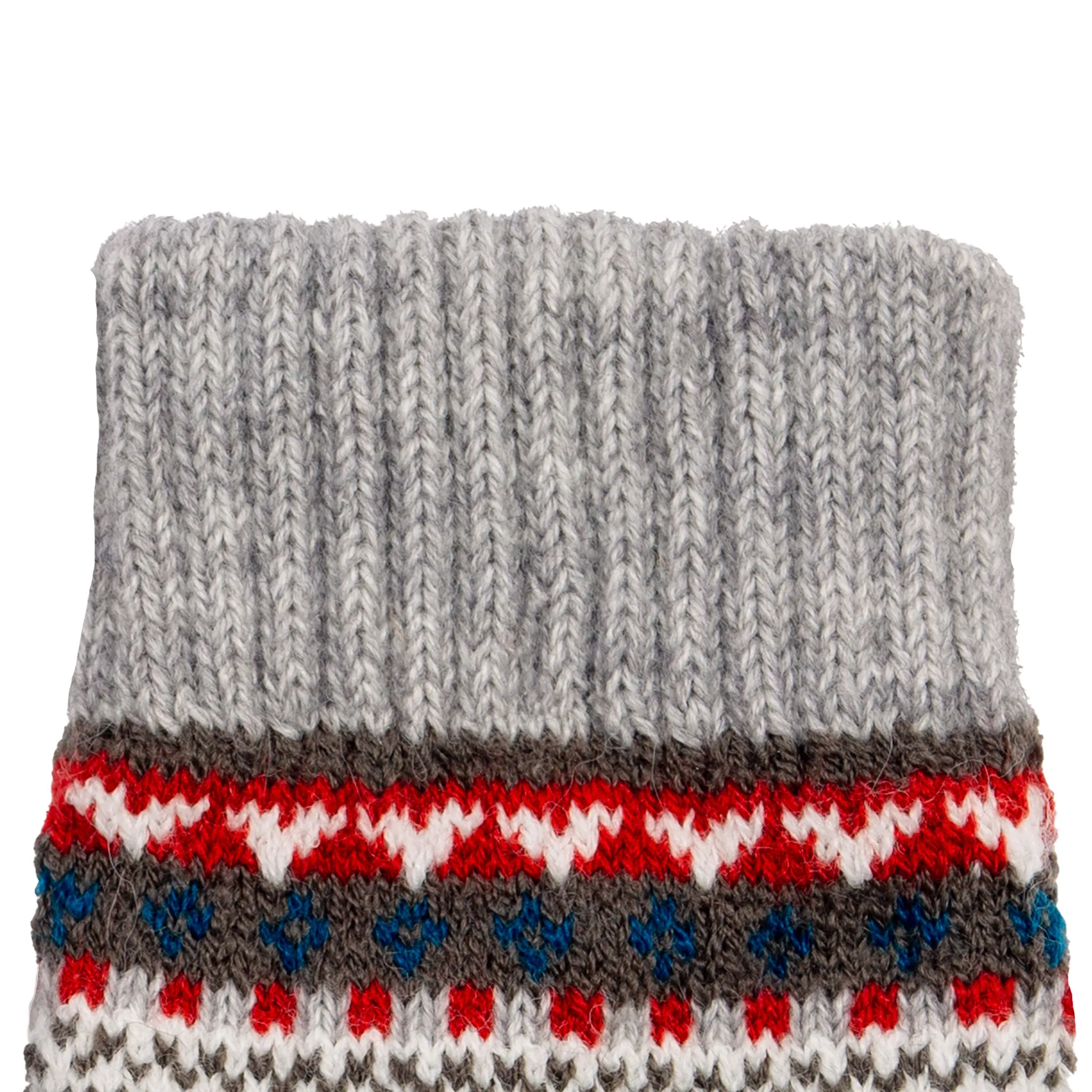 Women’s Fingerless Jacquard Fair Isle Knitted Gloves