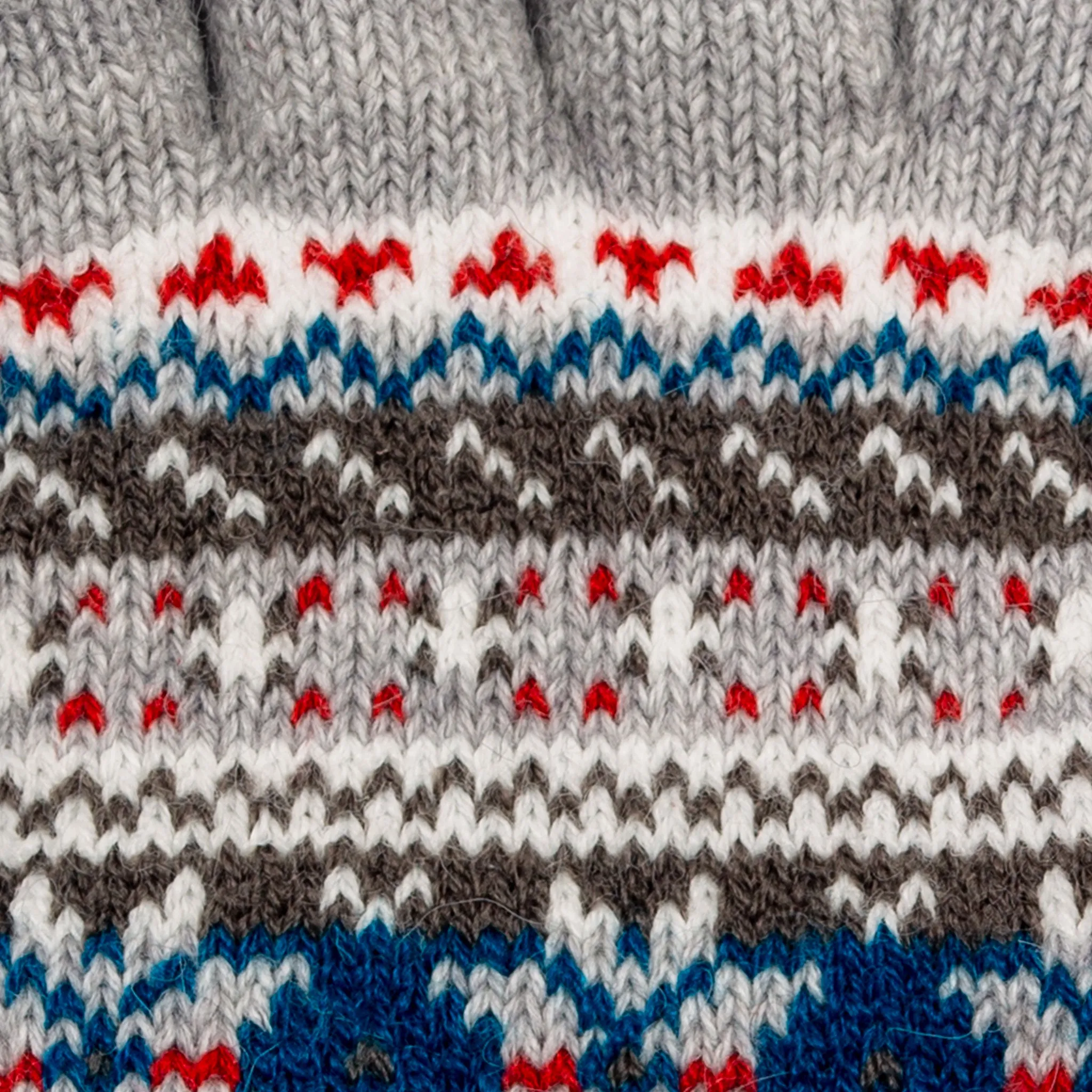 Women’s Fingerless Jacquard Fair Isle Knitted Gloves