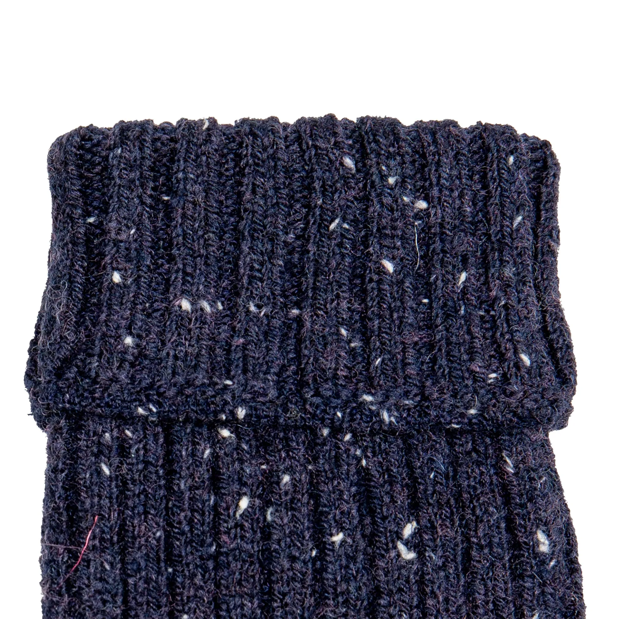 Women’s Ribbed Knit Fingerless Gloves with Mitten Flap