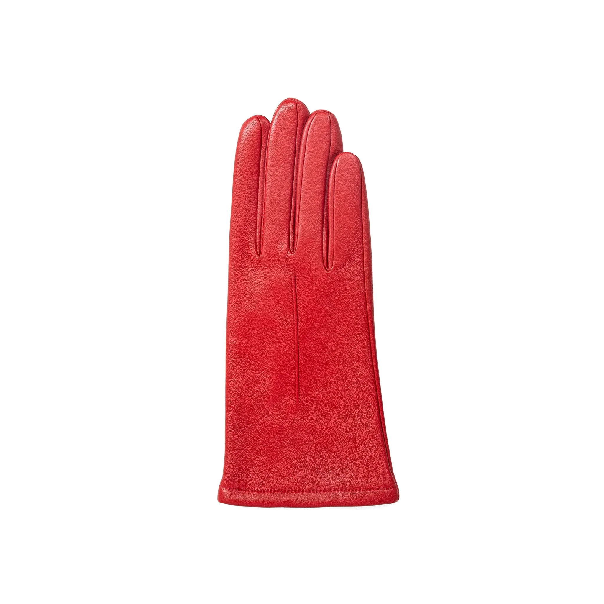 Women's Single-Point Lined Leather Gloves