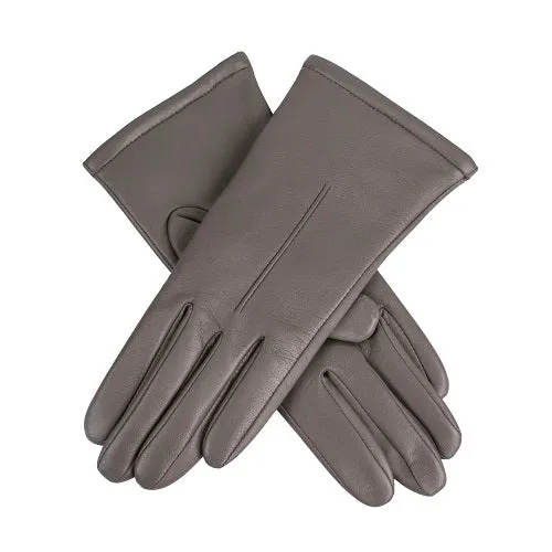 Women's Single-Point Lined Leather Gloves