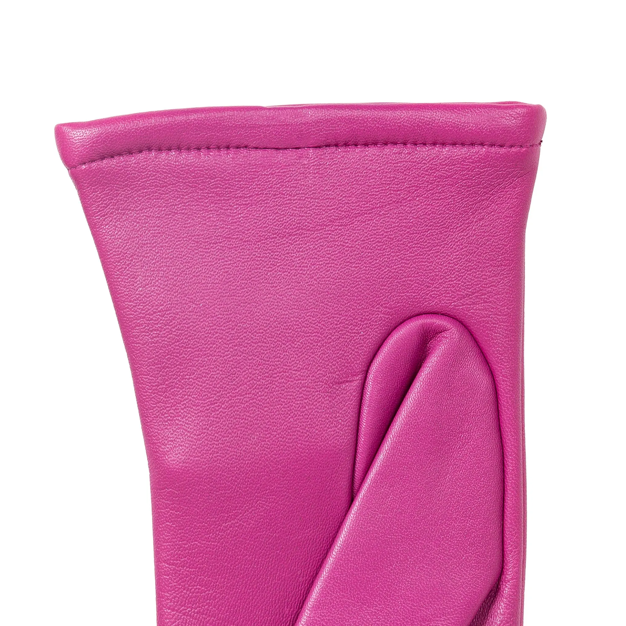 Women's Single-Point Lined Leather Gloves