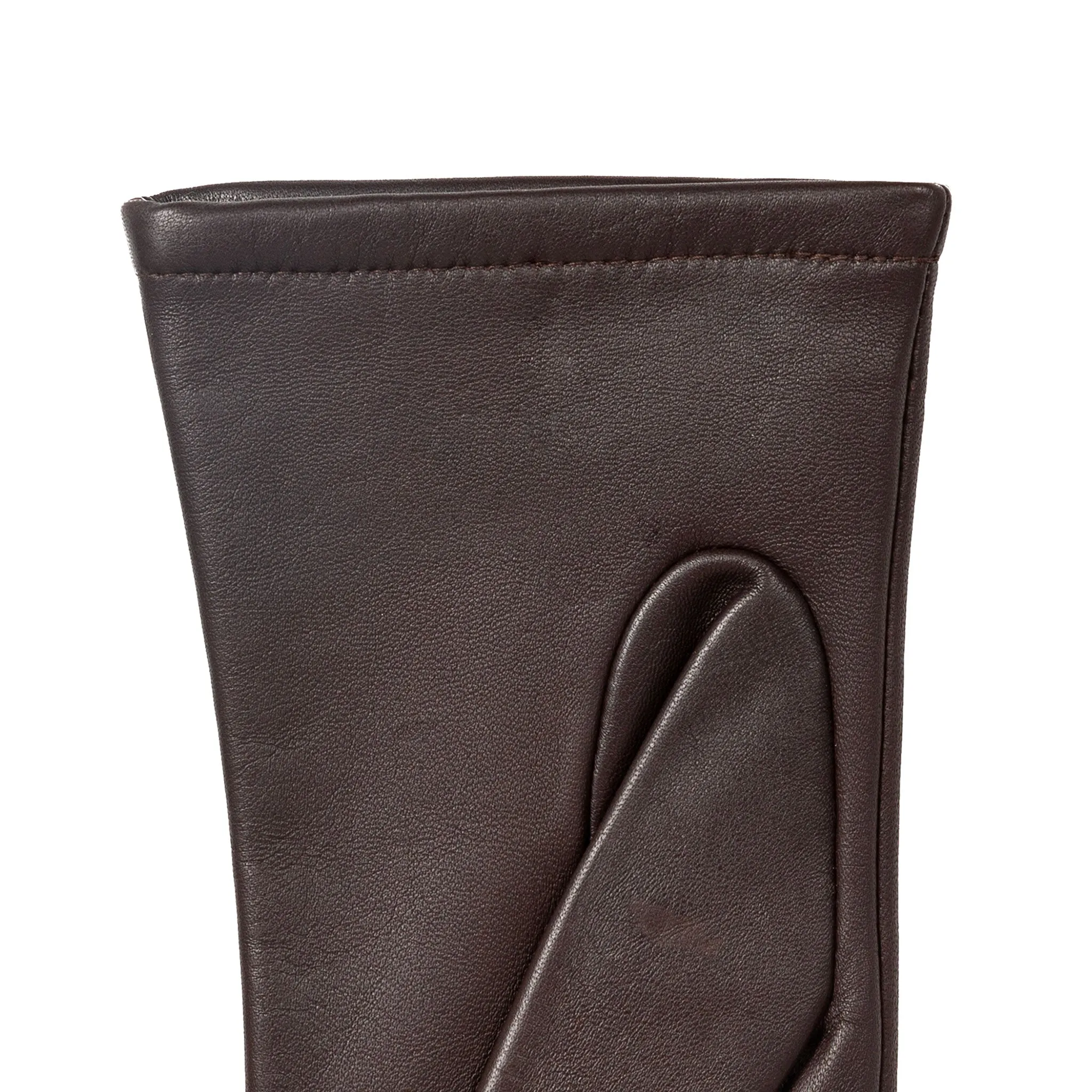 Women's Single-Point Lined Leather Gloves