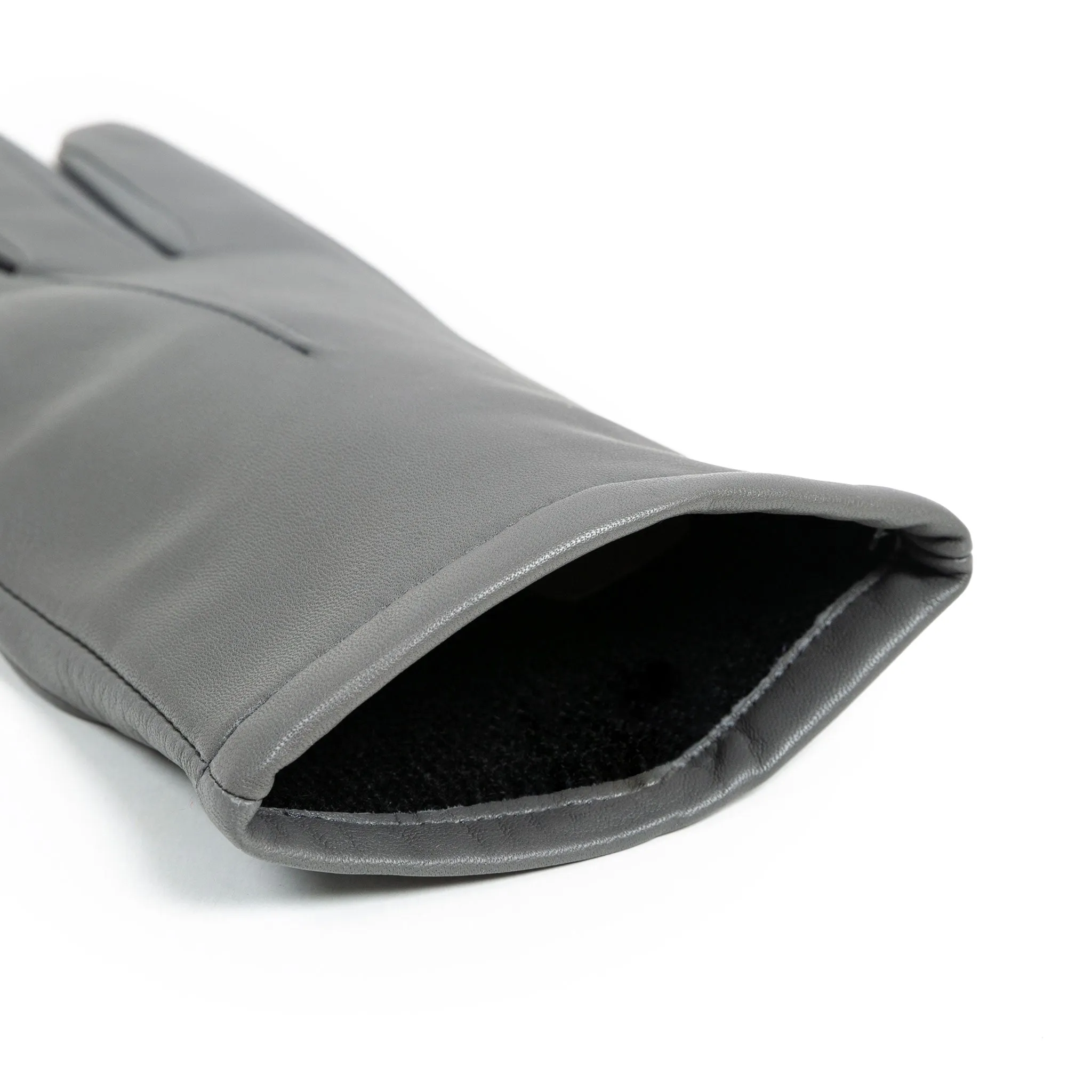 Women's Single-Point Lined Leather Gloves