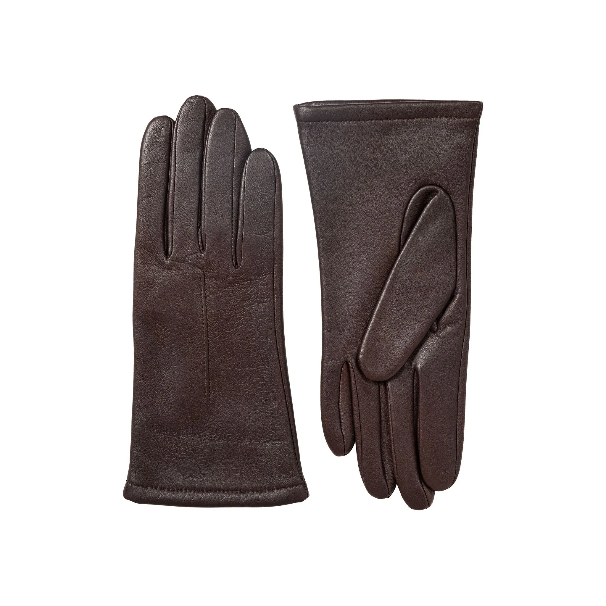 Women's Single-Point Lined Leather Gloves