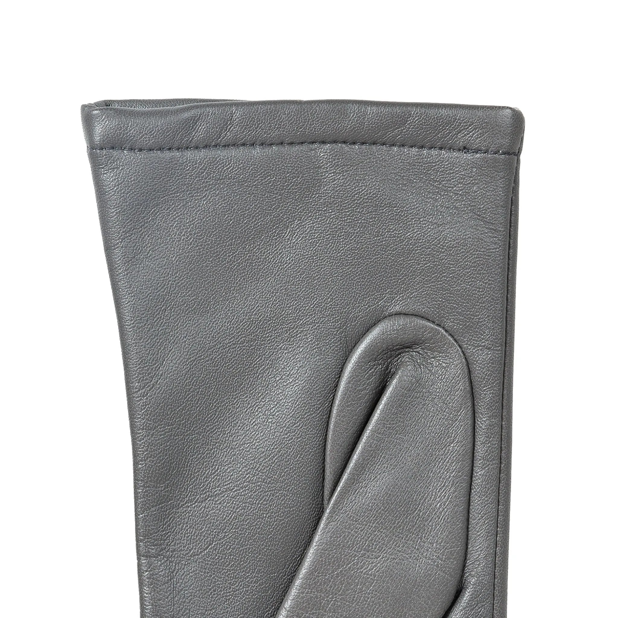 Women's Single-Point Lined Leather Gloves