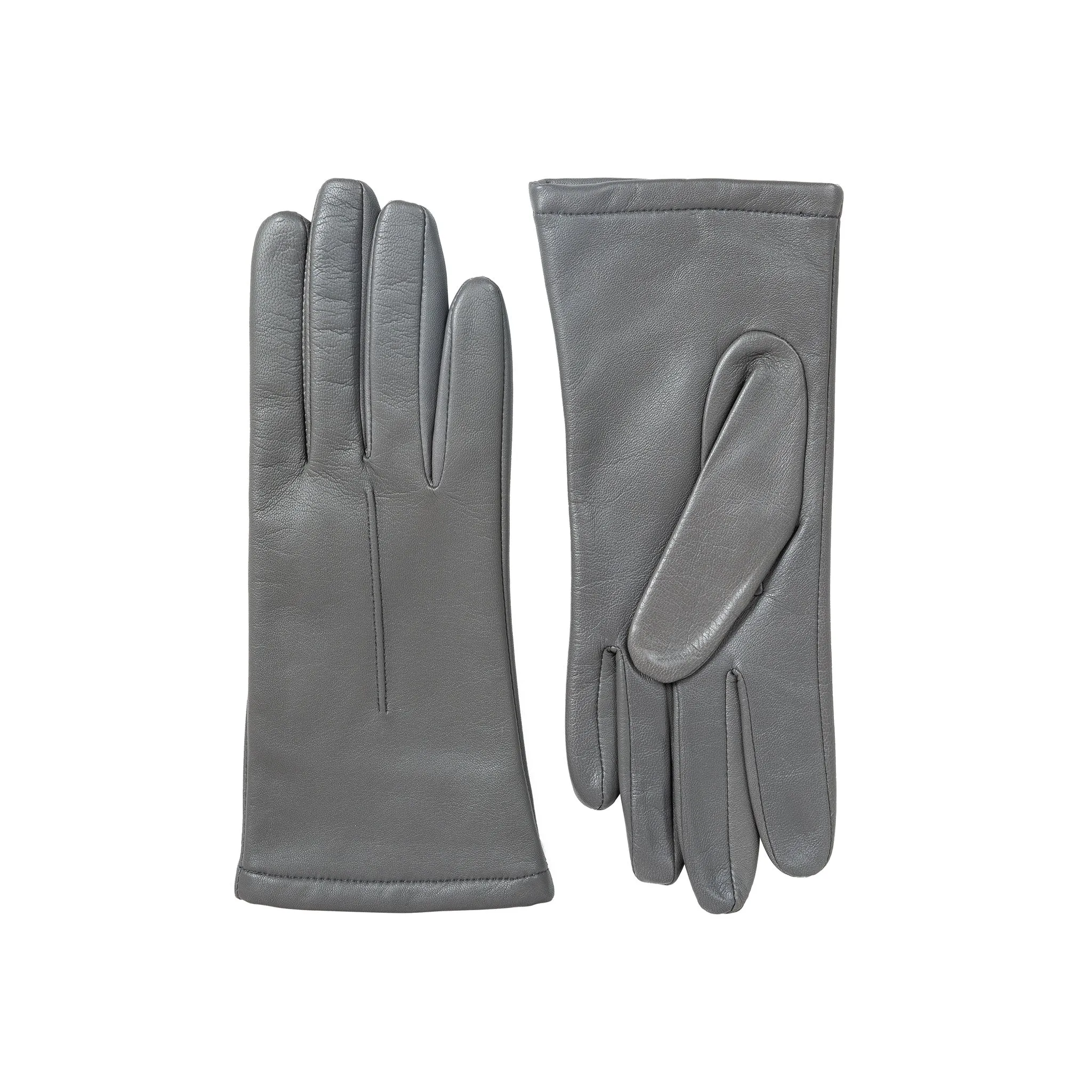 Women's Single-Point Lined Leather Gloves