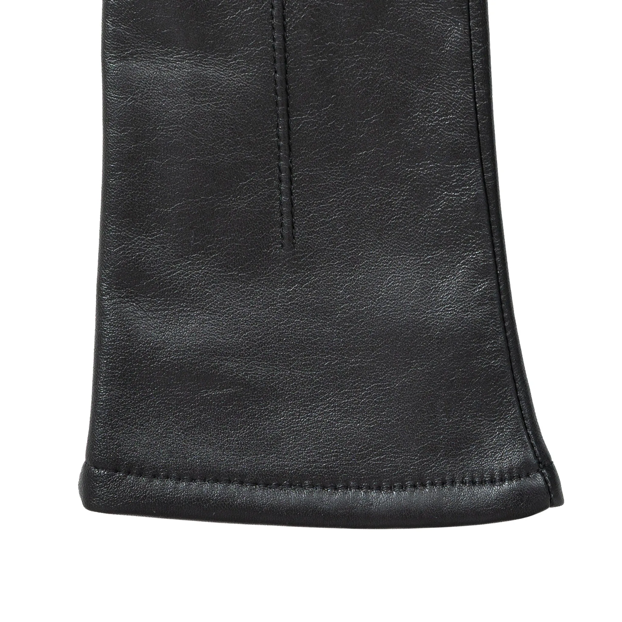 Women's Single-Point Lined Leather Gloves