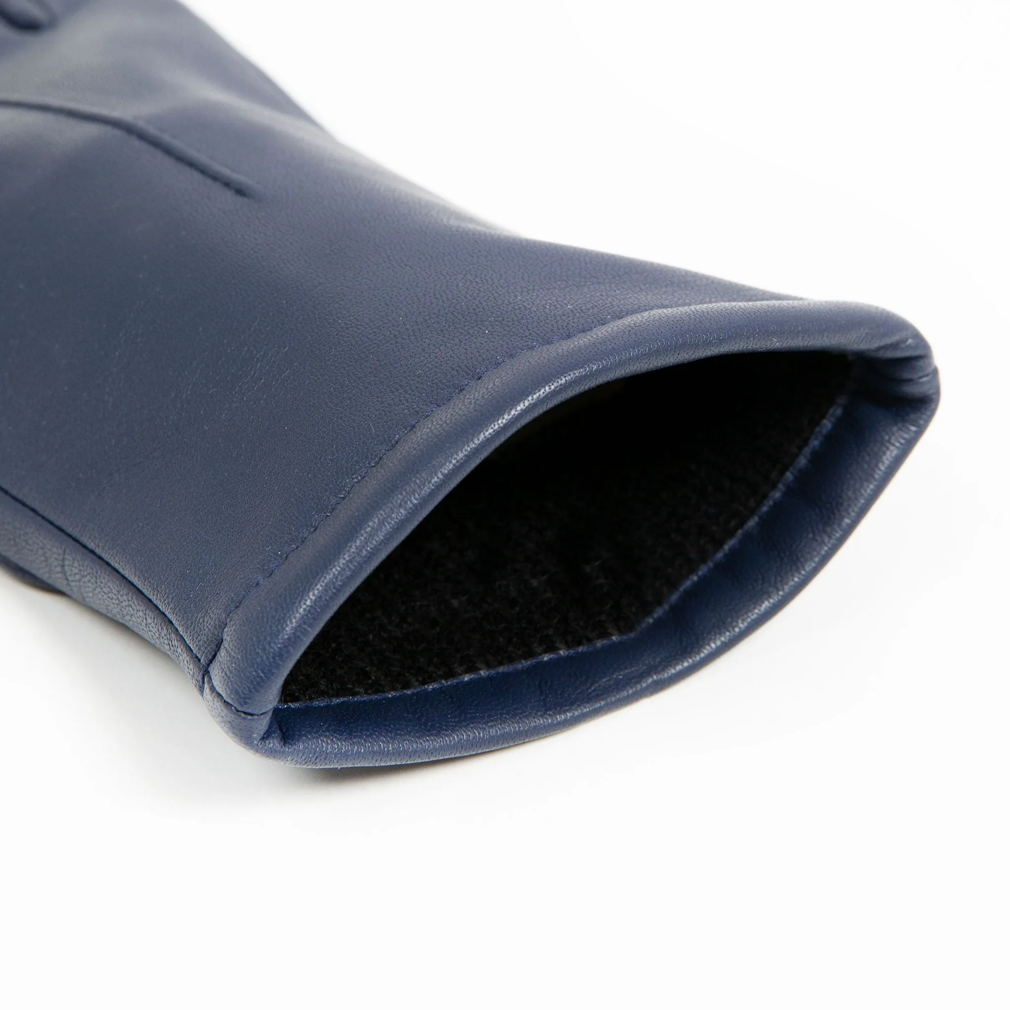 Women's Single-Point Lined Leather Gloves