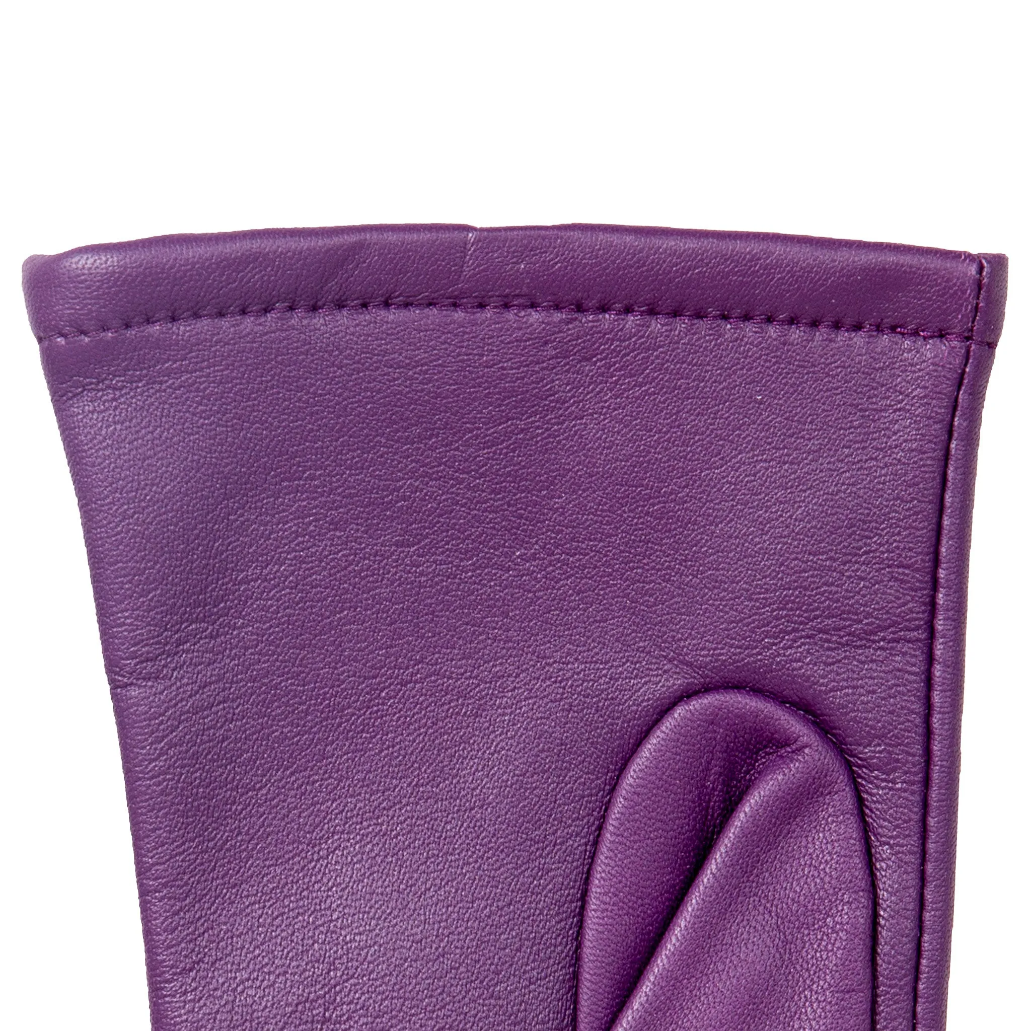 Women's Single-Point Lined Leather Gloves