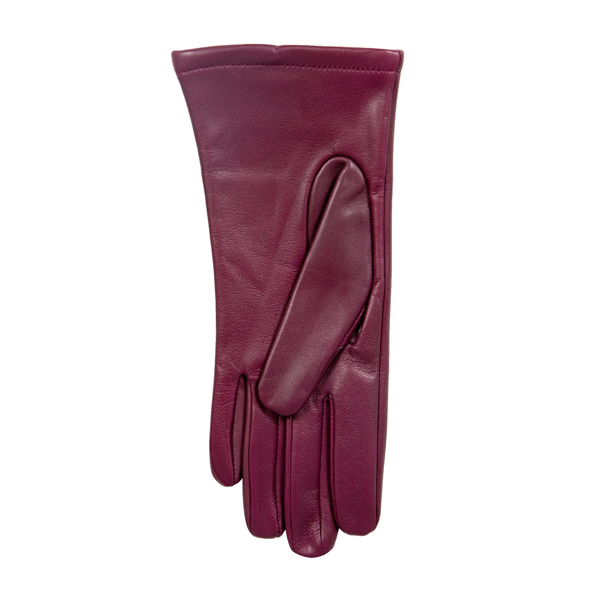 Women's Single-Point Lined Leather Gloves