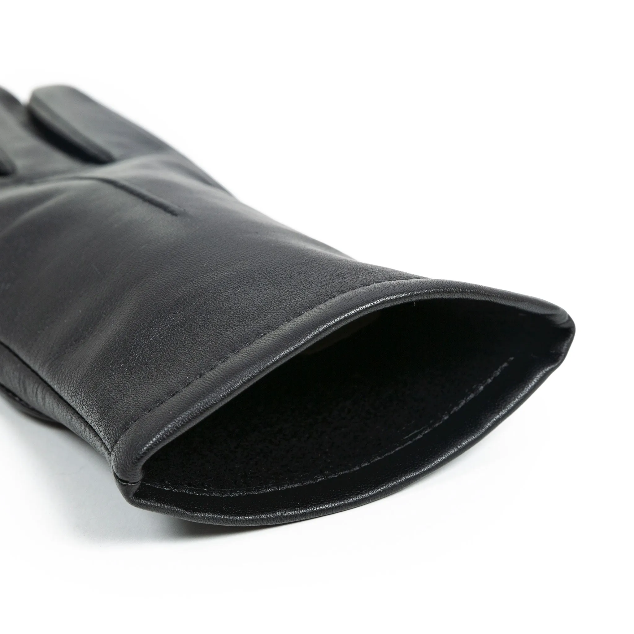 Women's Single-Point Lined Leather Gloves