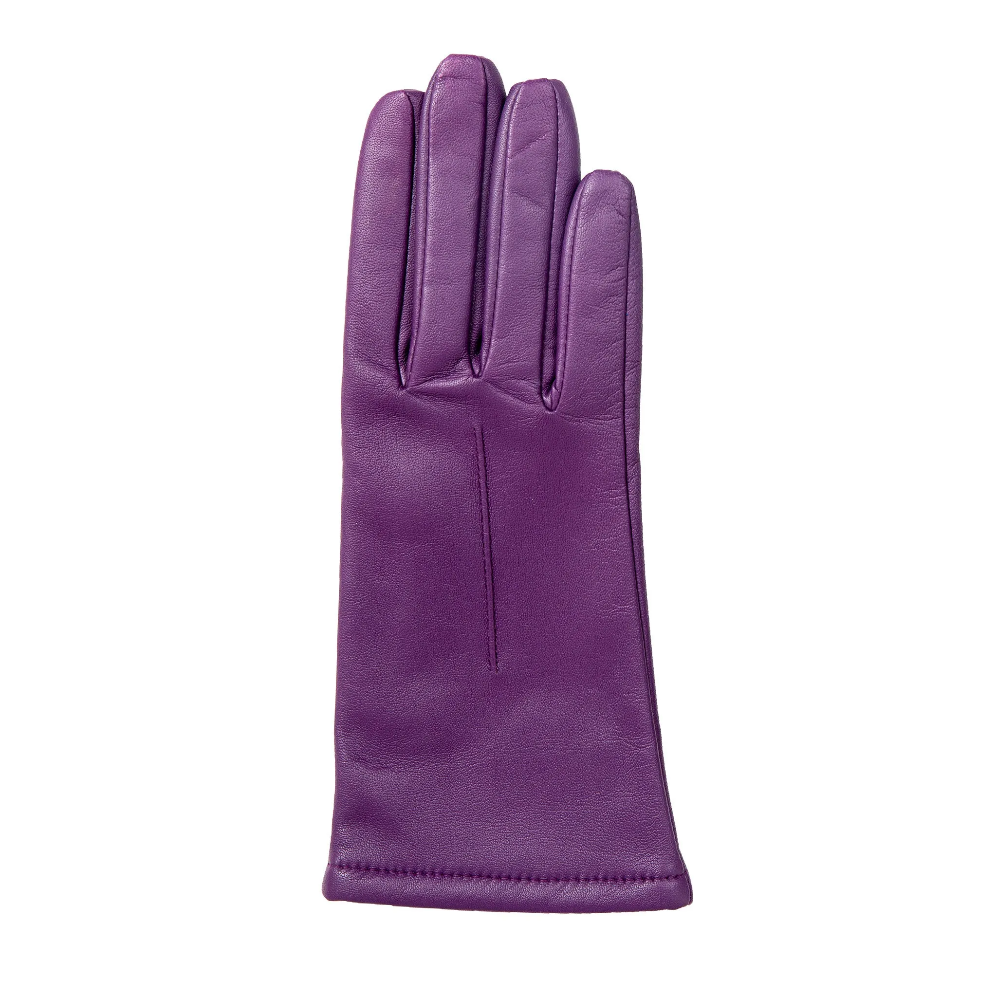 Women's Single-Point Lined Leather Gloves