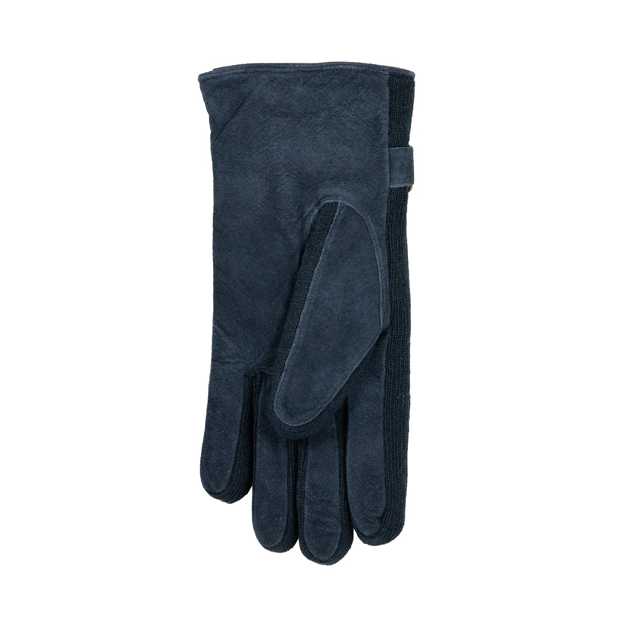 Women's Three-Point Fleece-Lined Suede Gloves