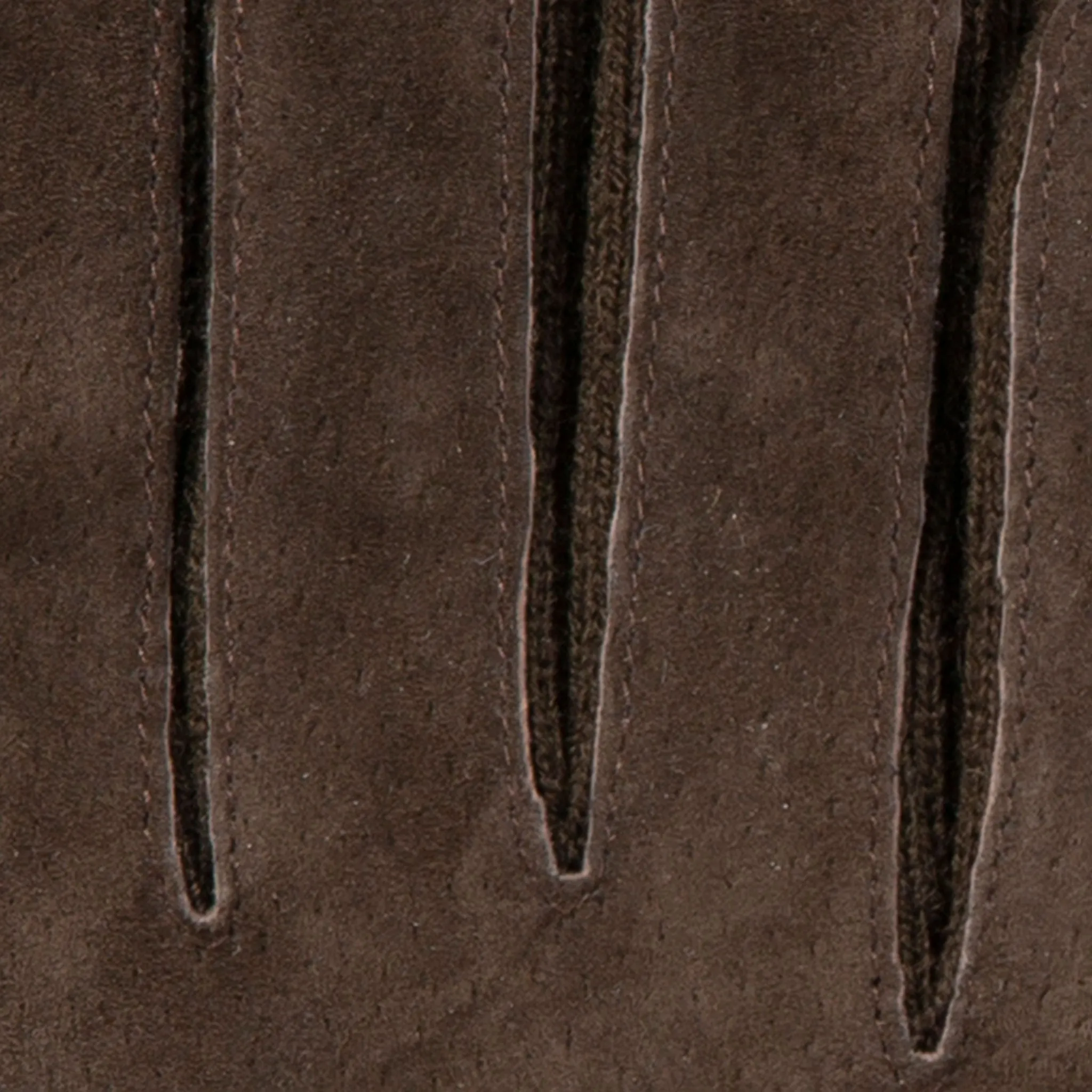 Women's Three-Point Fleece-Lined Suede Gloves