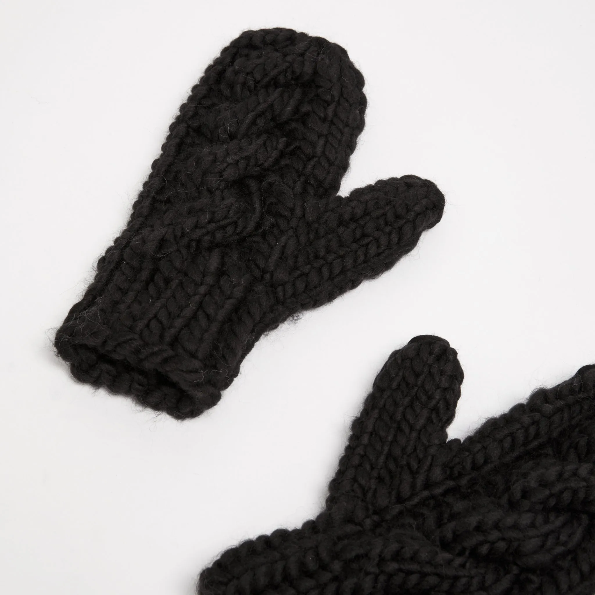 Wool Knitted Mittens