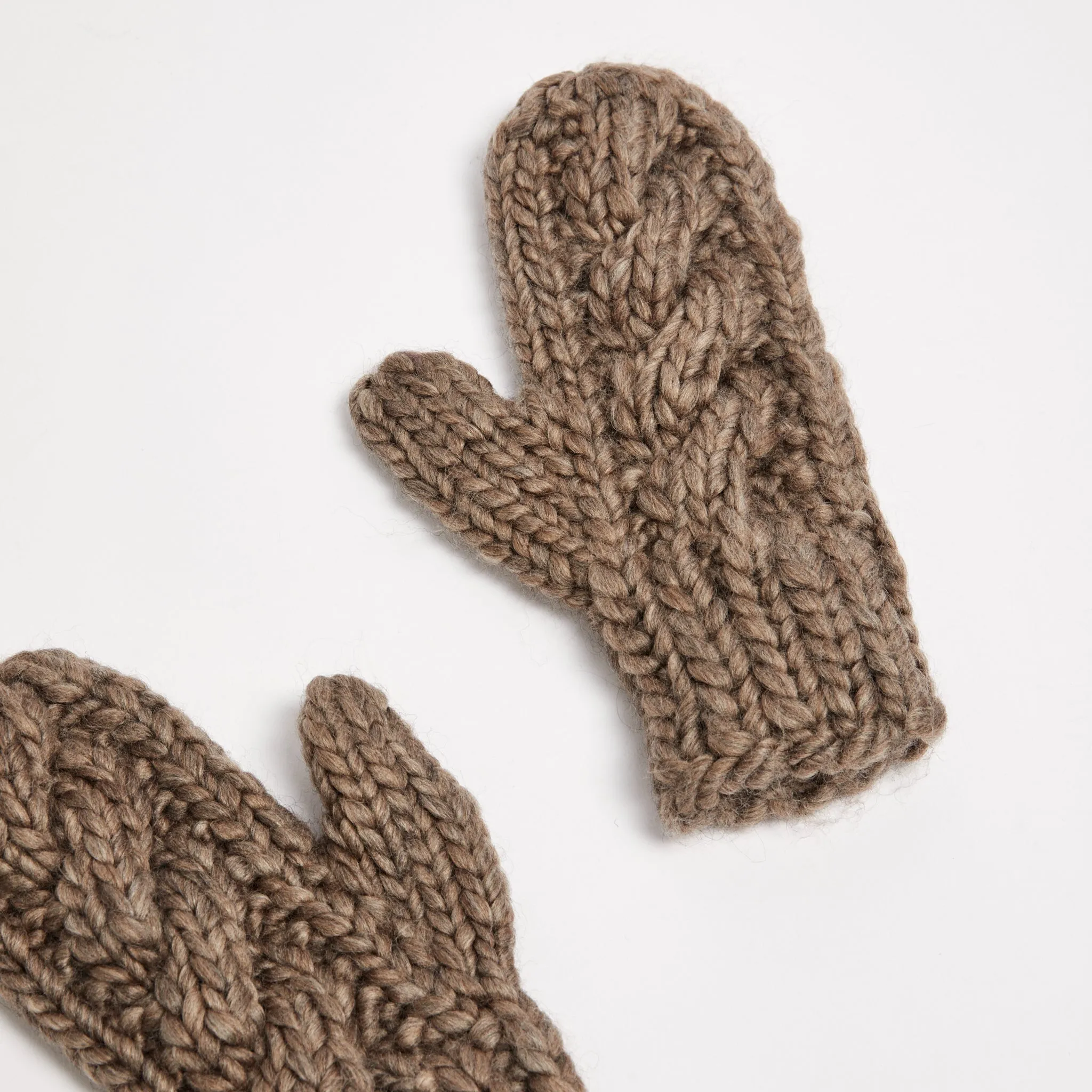 Wool Knitted Mittens